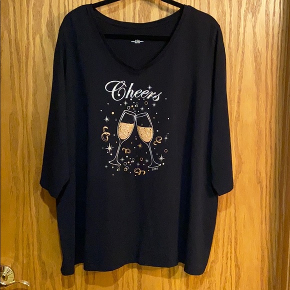 Catherines Tops - 🌸 4/$10 SALE 🌸 Catherines Cheers Glitter Top 2X